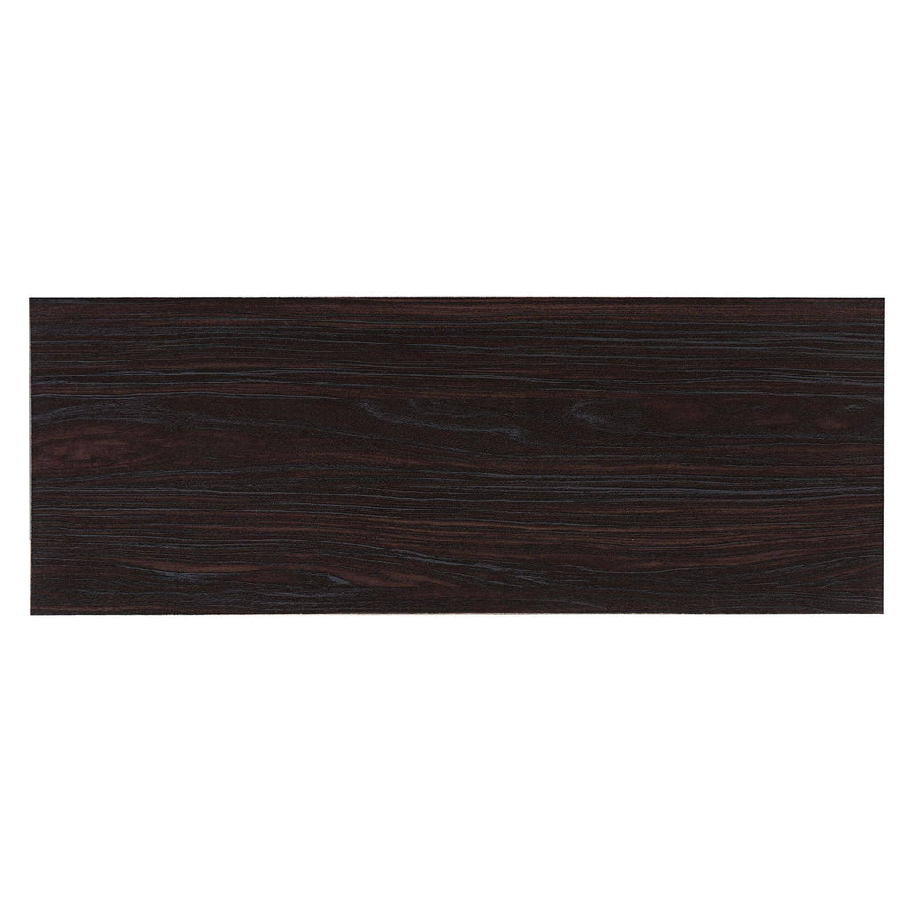 Brown Classical Style 4-Shelves Rectangular Bookcase G80720