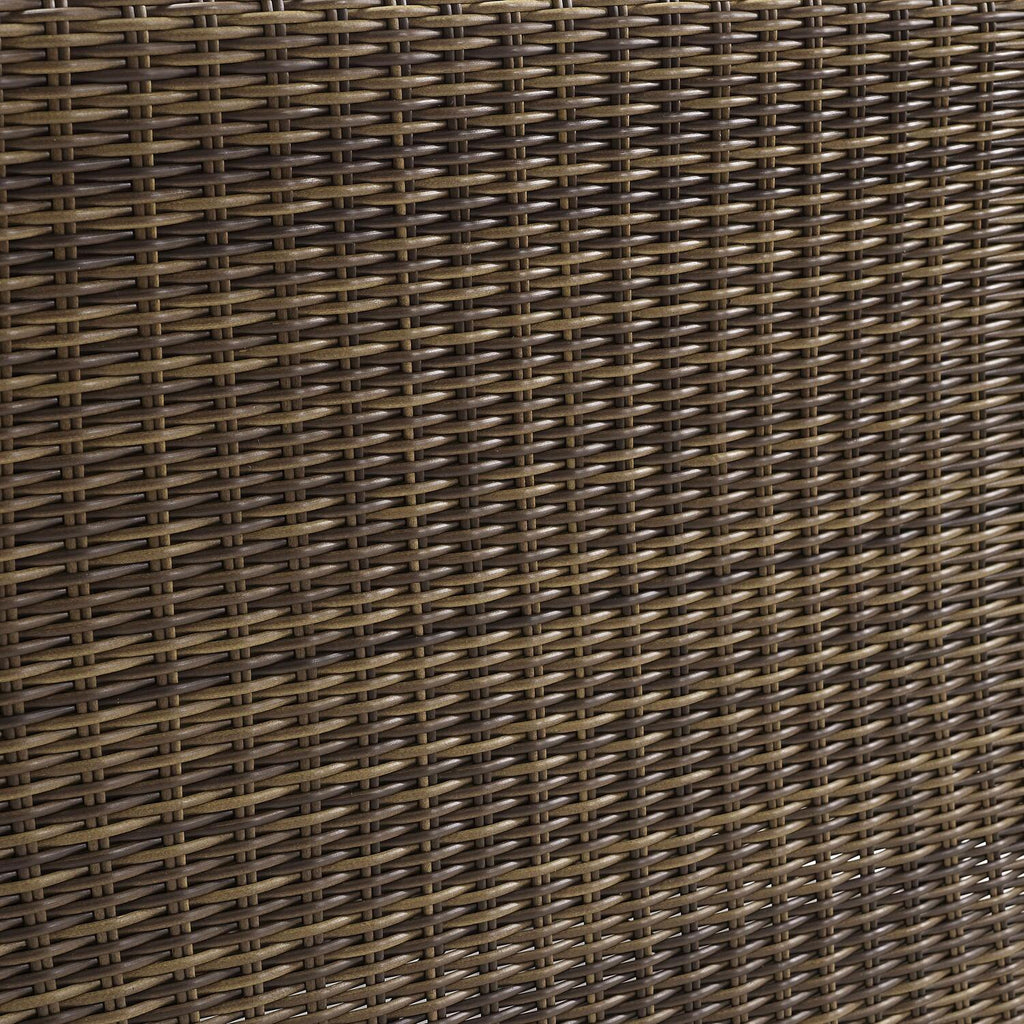 Sangria/Weathered Brown Outdoor Wicker Sofa L571097