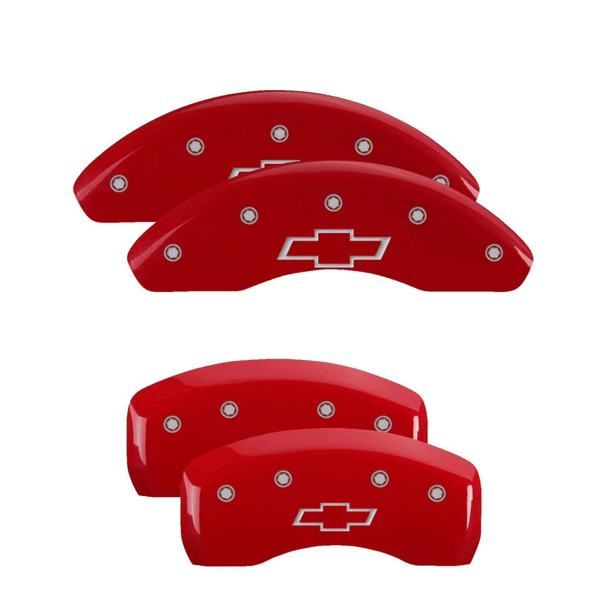 Red Front & Rear Brake Caliper Covers Set C180530