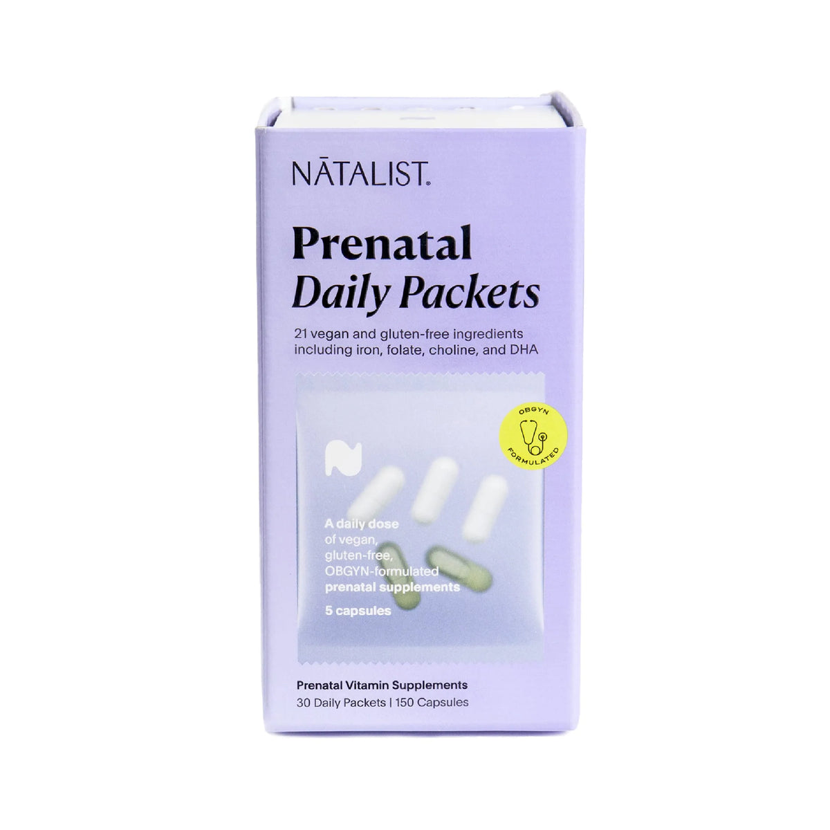Prenatal Multivitamin & Marine Algae DHA 30 Capsule Packets G259742