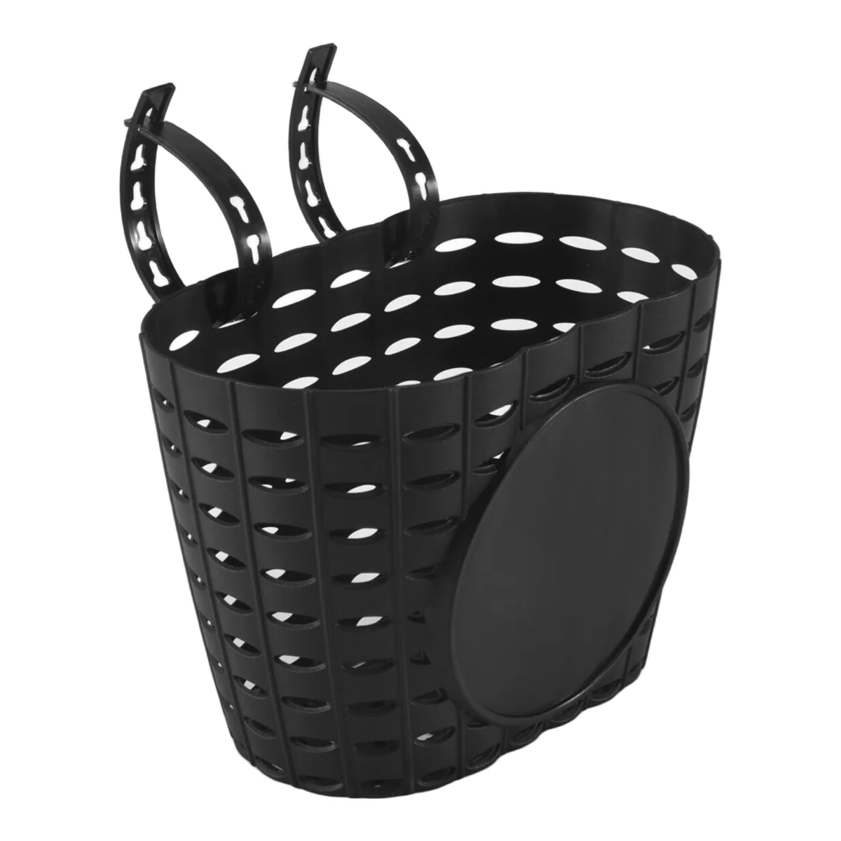 Black Plastic Kids Bike Basket Q544409