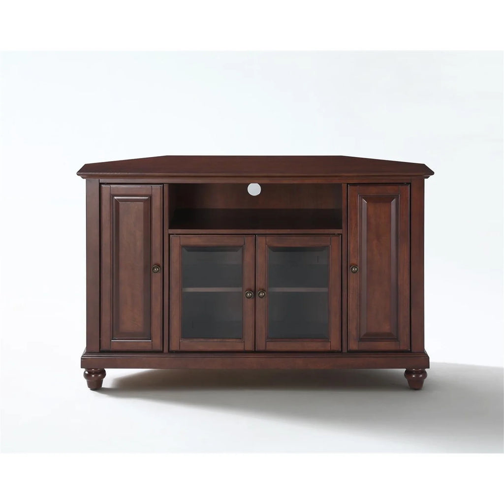 48" Corner Tv Stand Mahogany Y36754