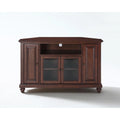 48" Corner Tv Stand Mahogany Y36754