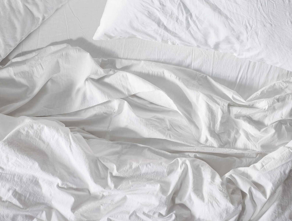 Organic Crinkled Percale Sheet Set Full Shadow X877