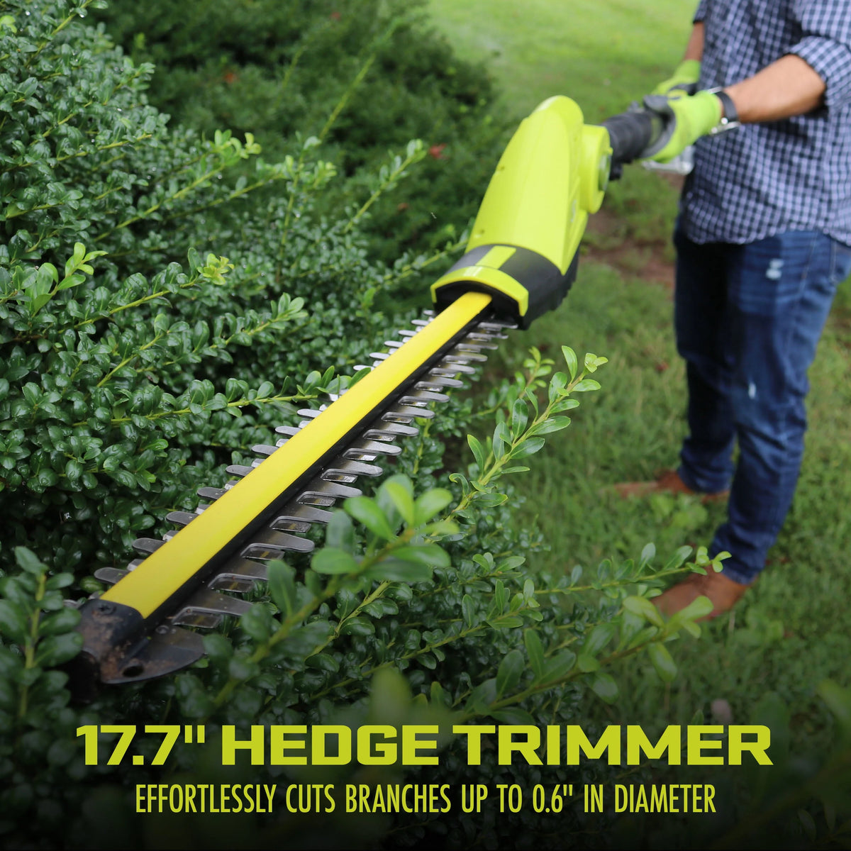 Cordless 3-in-1 Hedge Trimmer Pole Saw Leaf Blower G959