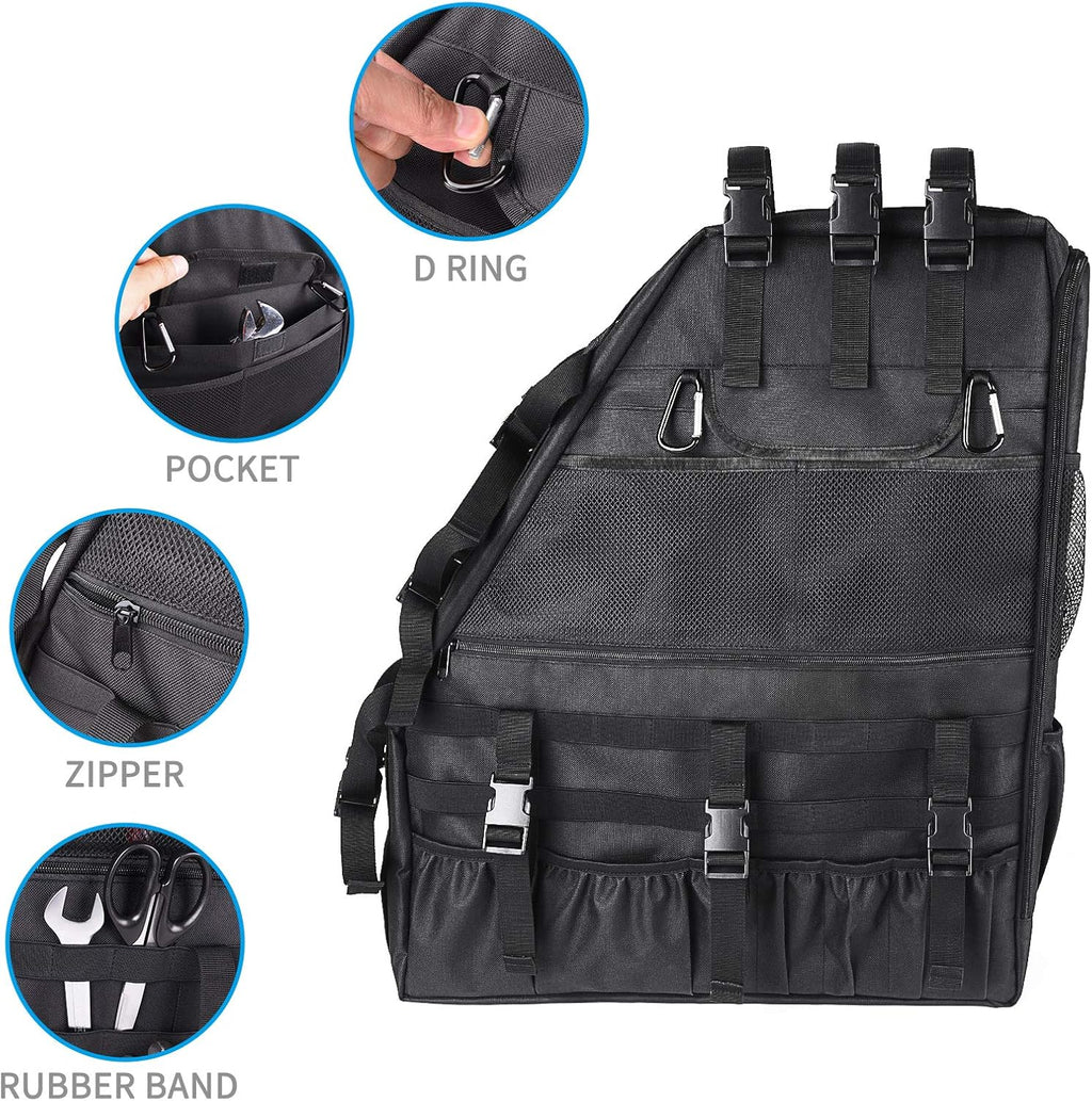 Roll Bar Storage Bag Organizer Cargo Cage with Multi-Pockets Tool Holder Saddlebag S45233