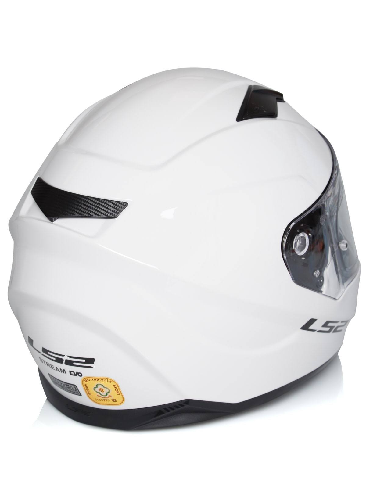 Solid White Motorcycle Helmet P224