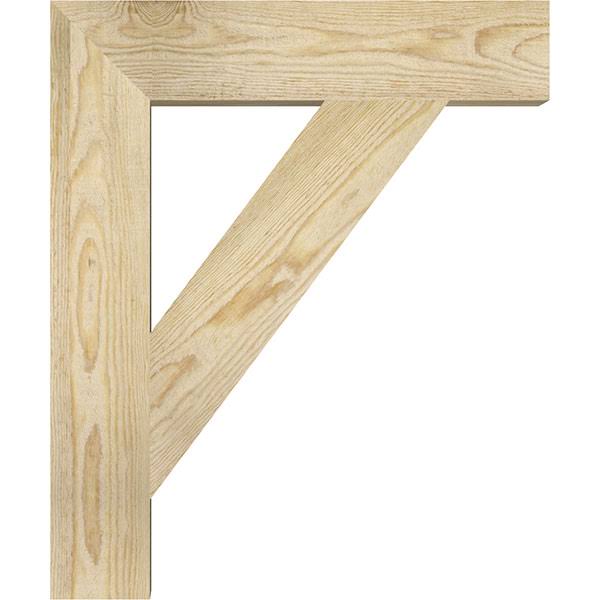 Traditional Block Rough Sawn Douglas Fir Bracket Q186