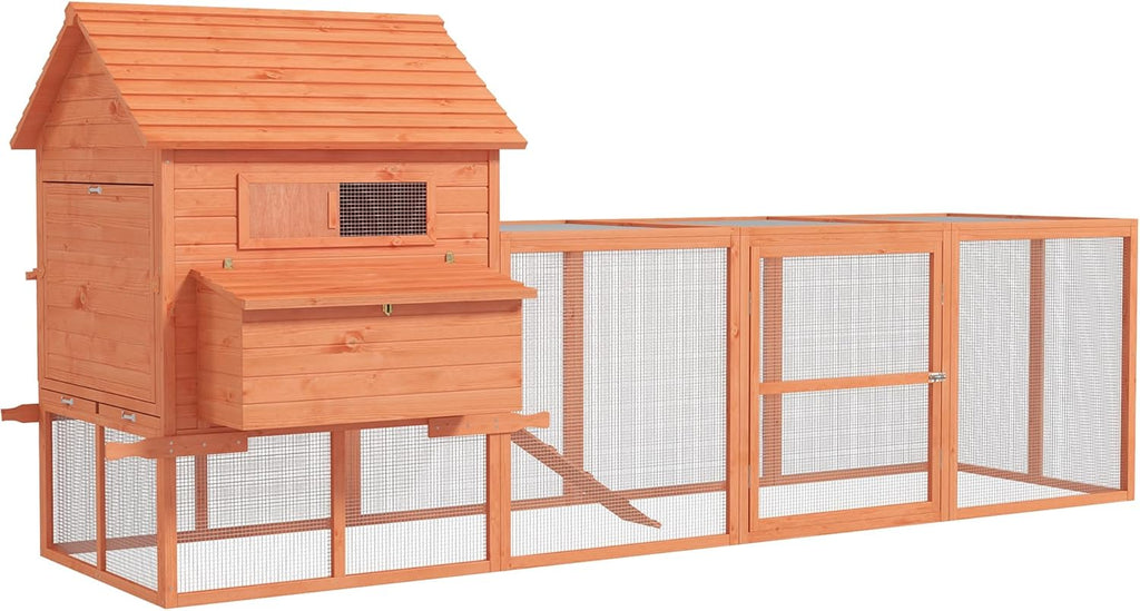Large Wooden Chicken Coop with Run G642890