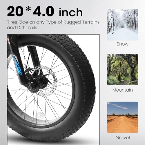 20 inch Kids Mountain Bike, 7-Speed with Mechanical Disc Brakes Front Suspension I5679