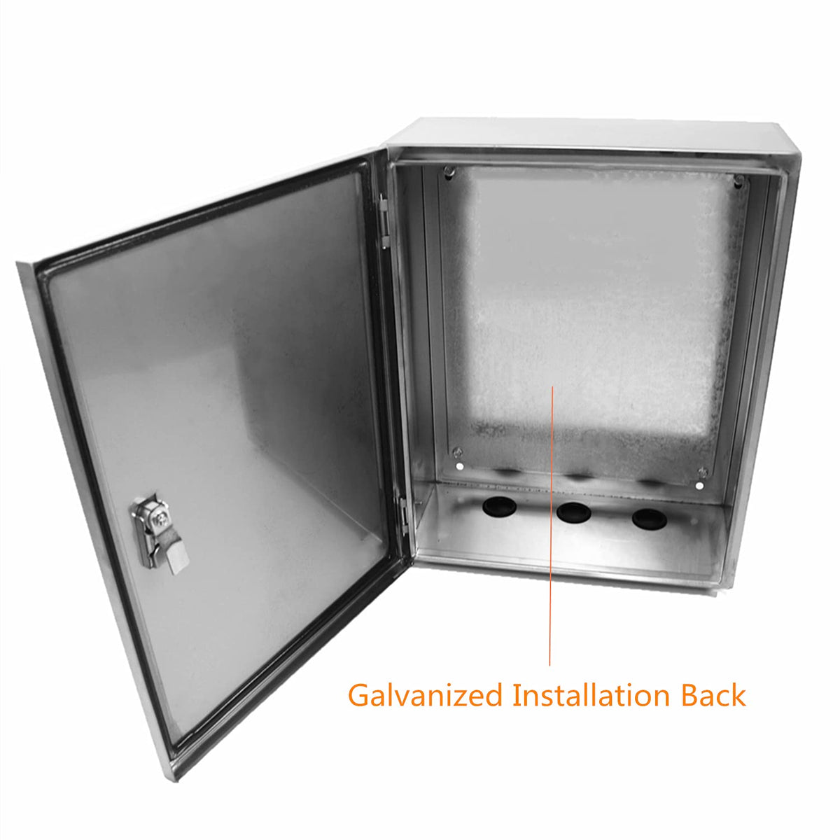 304 Stainless Steel Electrical Enclosure Box 20'' x 16'' x 8'' with Mounting Plate F1194