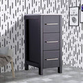 12 inch Wide Bathroom Vanity Cabinet with Ceramic Top F519864