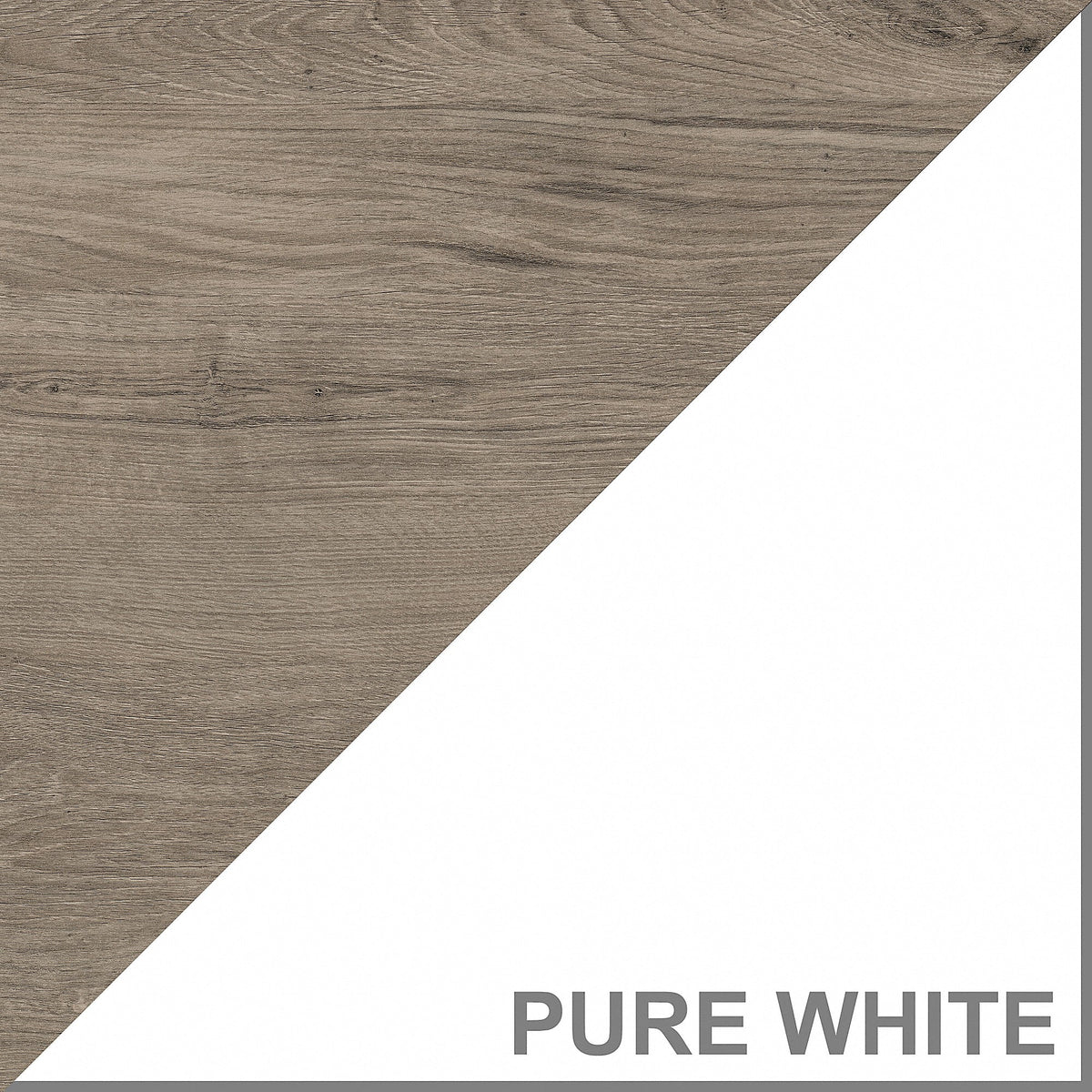 White & Gray Storage Cabinet with Doors T91962