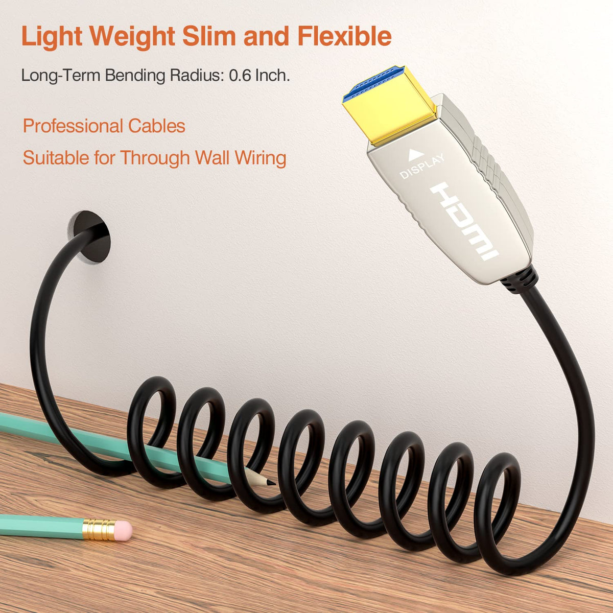 4K60HZ HDR 100 feet Fiber HDMI Cable M721602