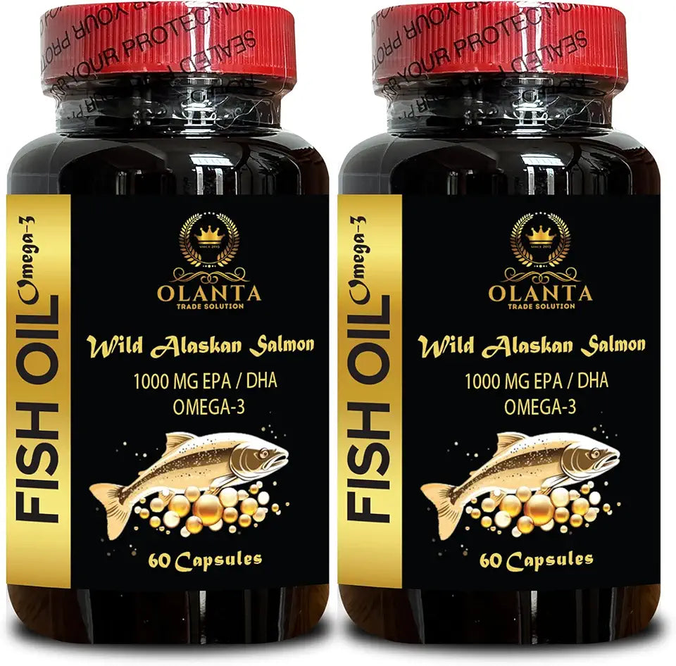 Triple Strength Wild Alaskan Omega-3 Fish Oil 120 Softgels A523