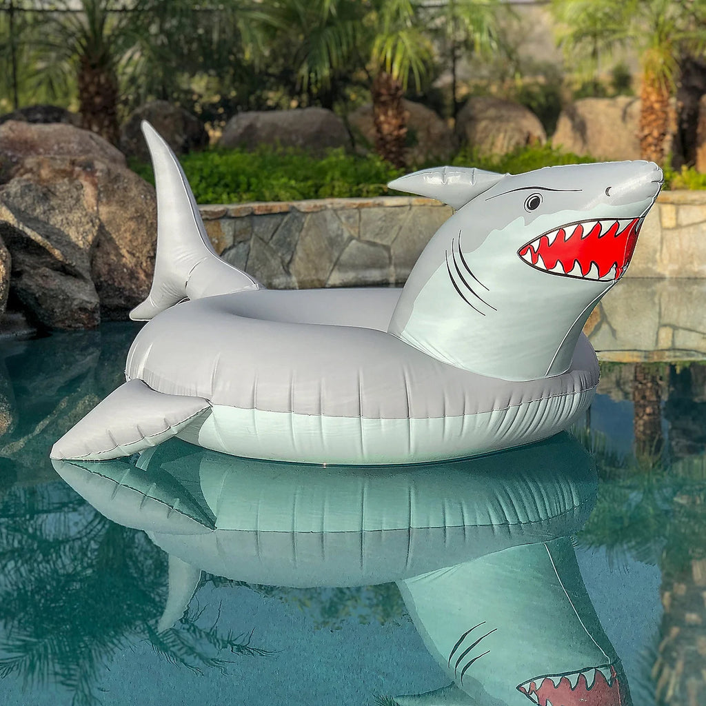 Inflatable Shark Tube Raft O49449
