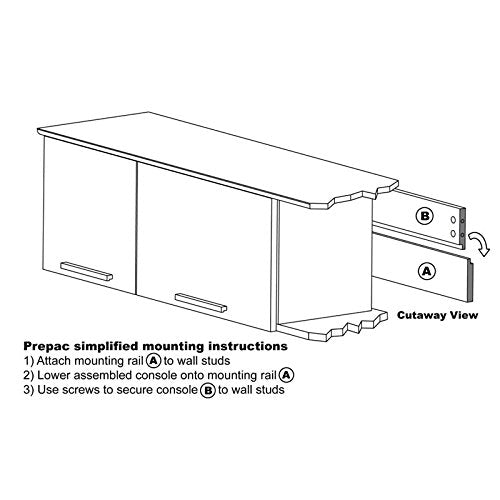 Black Wall Mounted Cabinet with 3 Doors F669