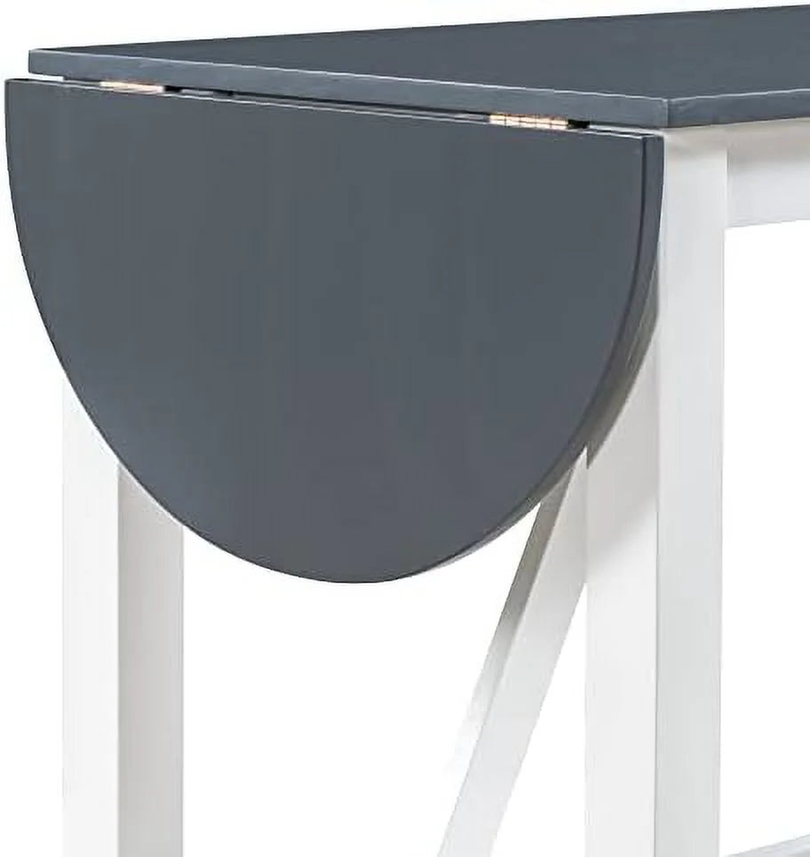 3 Piece Round Counter Height Dining Table Set with 2 Chairs J753923