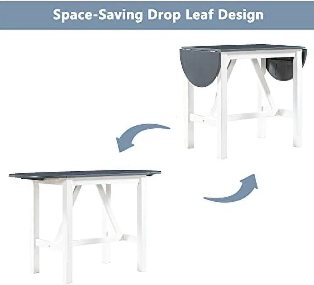 3 Piece Round Counter Height Dining Table Set with 2 Chairs J753923