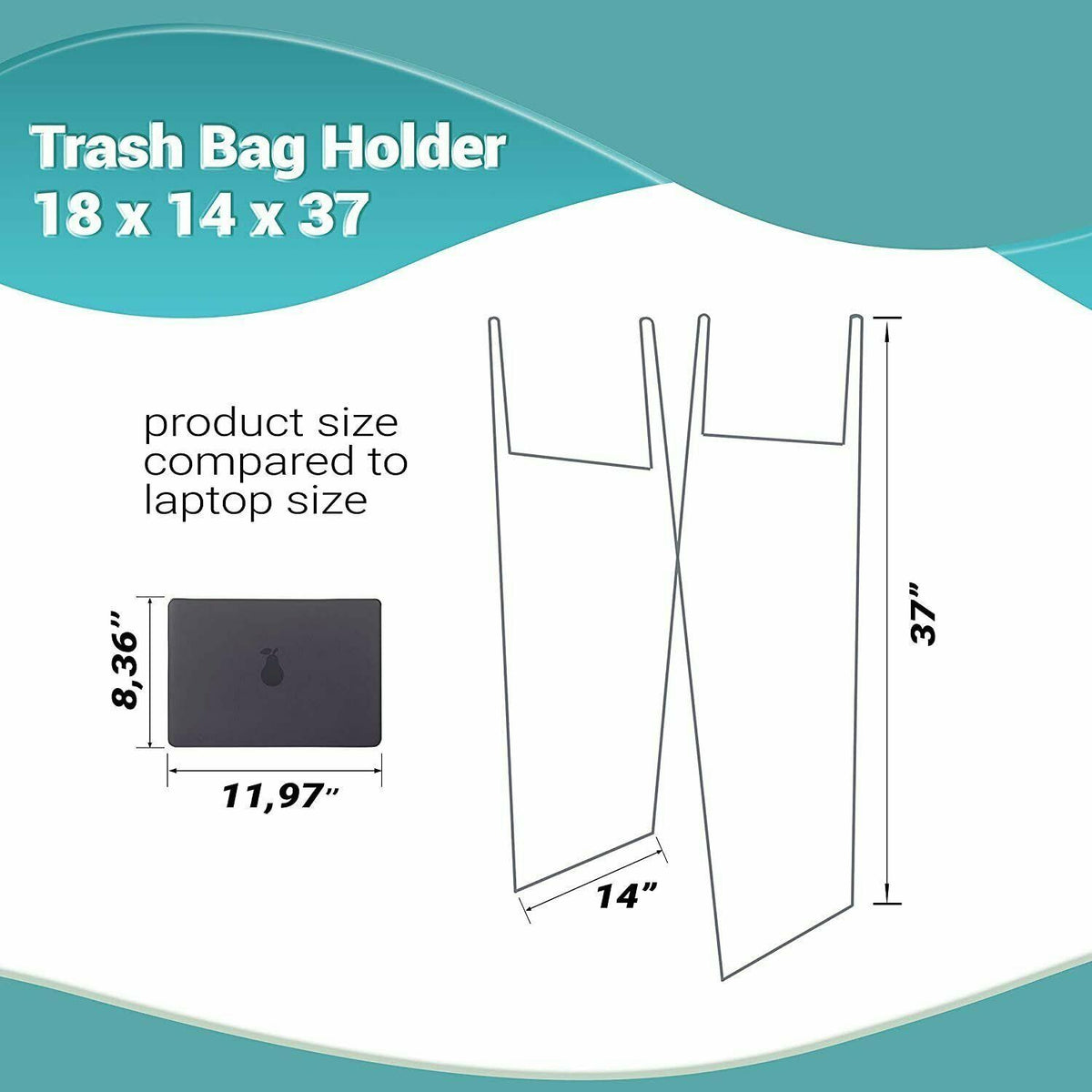 Steel Trash Bag Holder 55 Gallon Q170