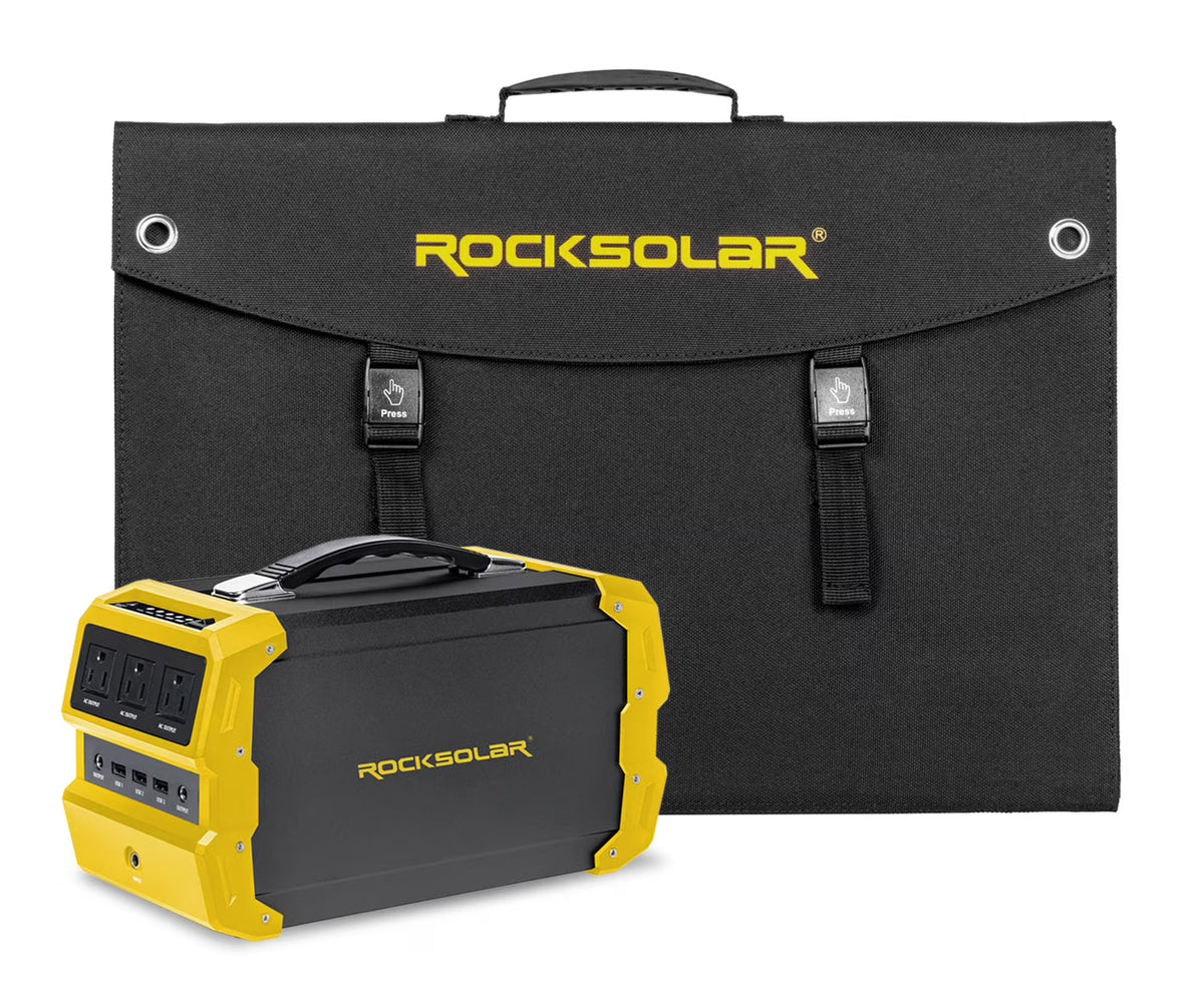 Portable Power Station with 60W Foldable Solar Panel Solar Generator Kit N6632