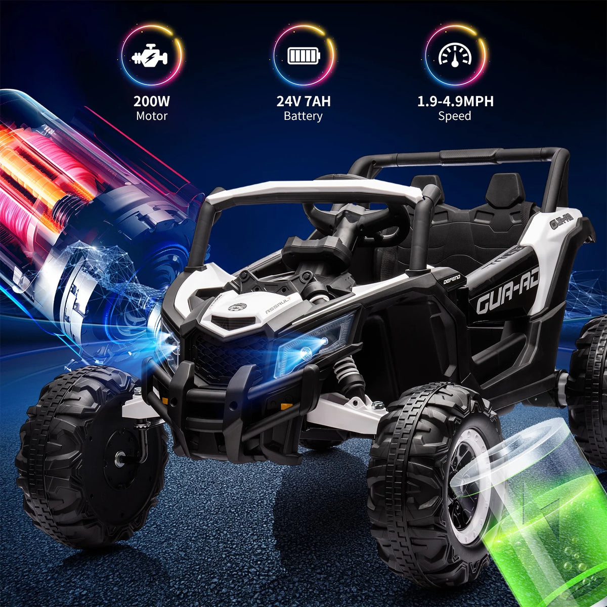 24V Electric Off-Road UTV Car with Remote Control X410