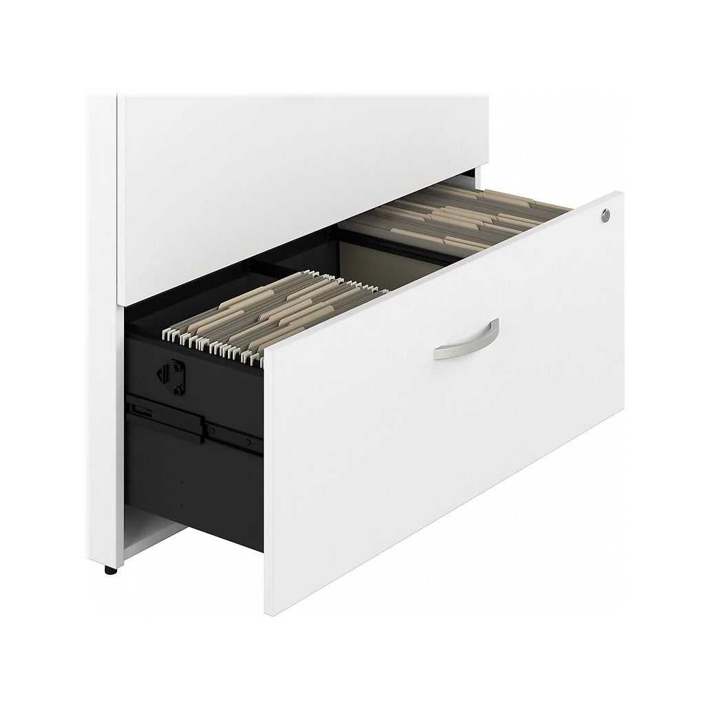 White 2 Drawer Lateral File Cabinet Z714