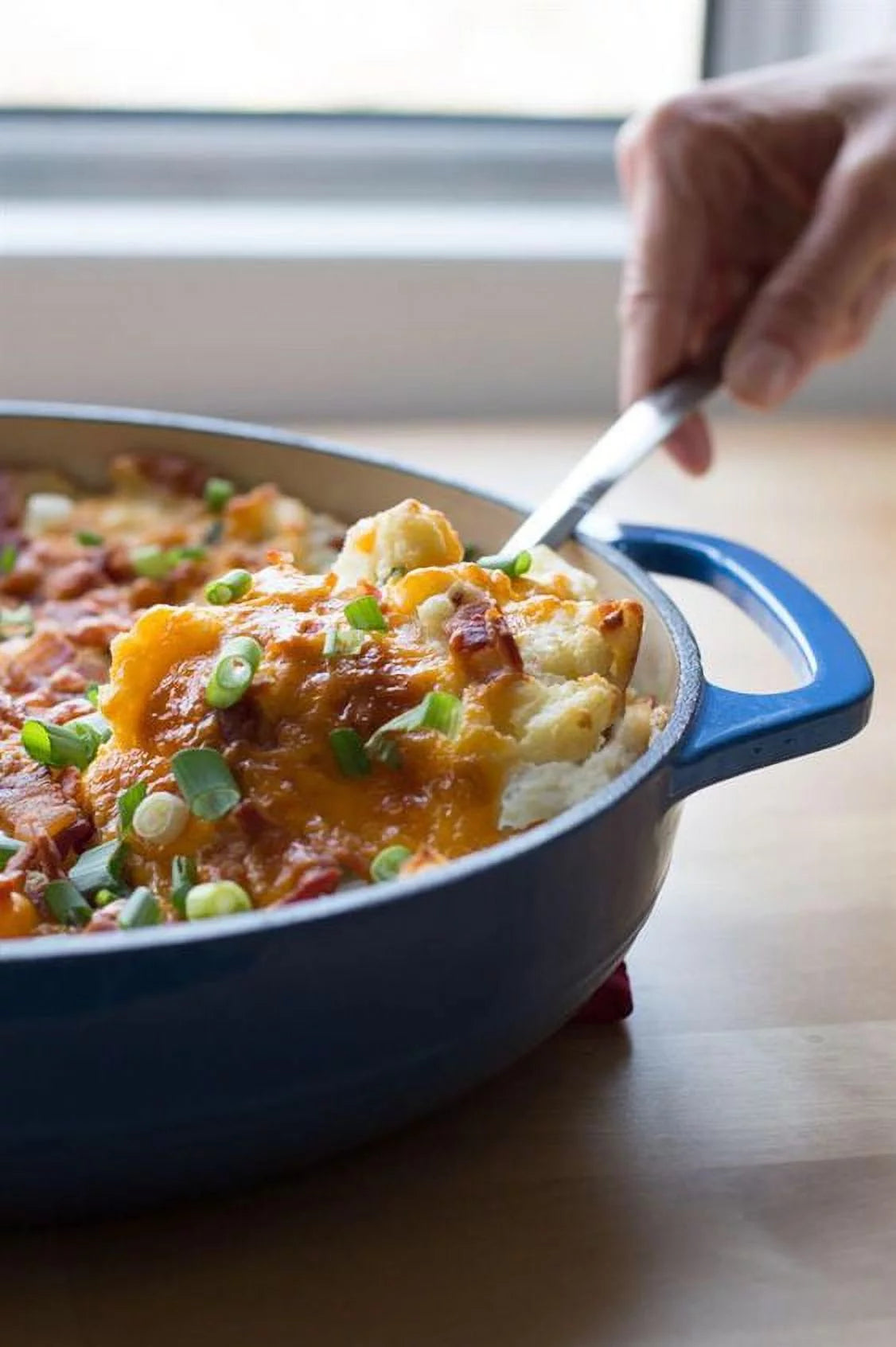Red Enameled Cast Iron Covered Casserole P881