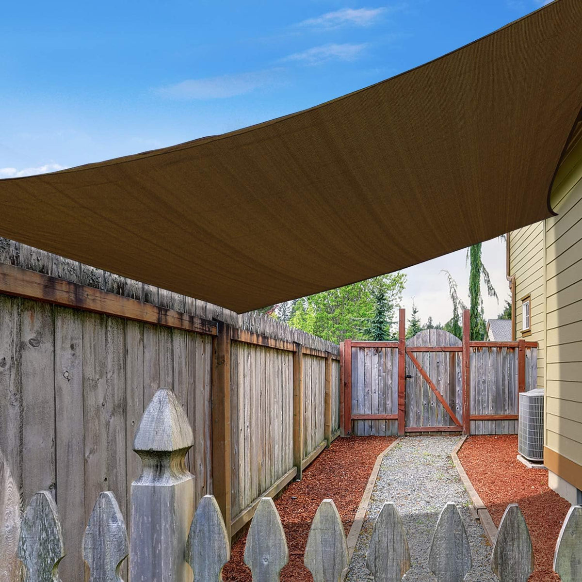Rectangle Sun Shade Sail Canopy 16'X20' Permeable Shade Cloth J316