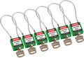 Green Compact Cable Padlock N451