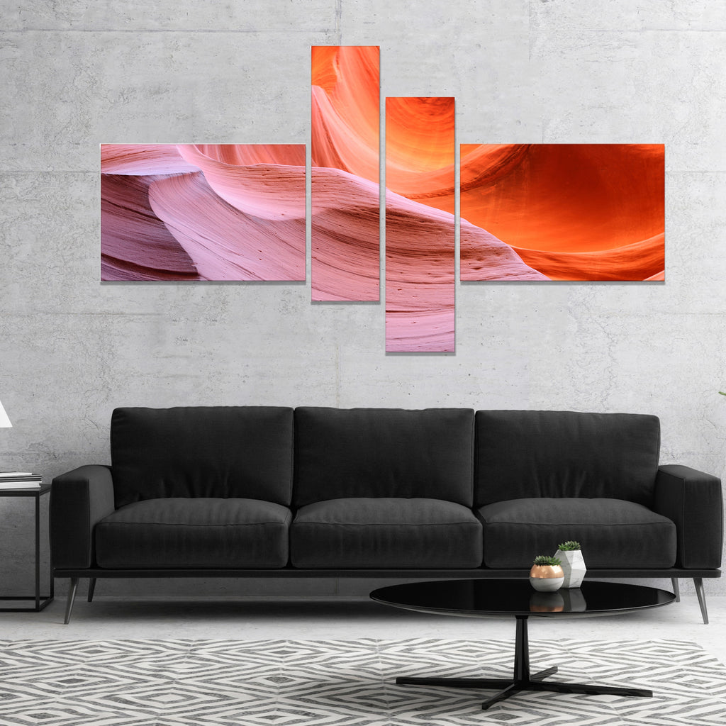 Brown 5 Panels Canvas Print F468766