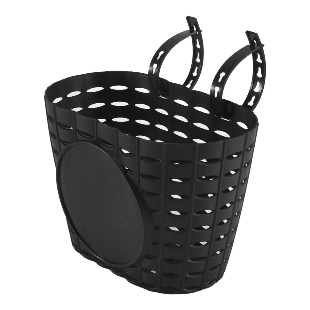 Black Plastic Kids Bike Basket Q544409
