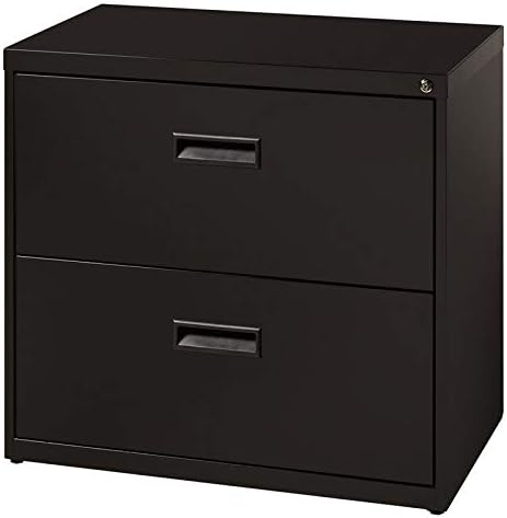 2 Drawer Lateral File Cabinet in Black Y966424