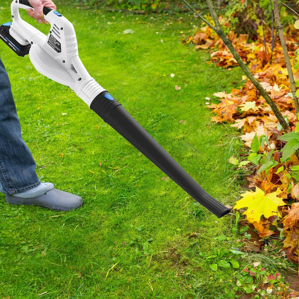 Cordless 20V MAX Lithium Battery Electric Leaf Blower Light Duty 150 MPH 2.0 Ah Battery & Charger Included Pack of 2 F79068