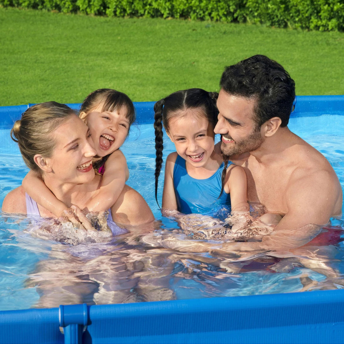 Steel Pro 9.8'x6.6'x26 Rectangular Above Ground Swimming Pool Set N51367