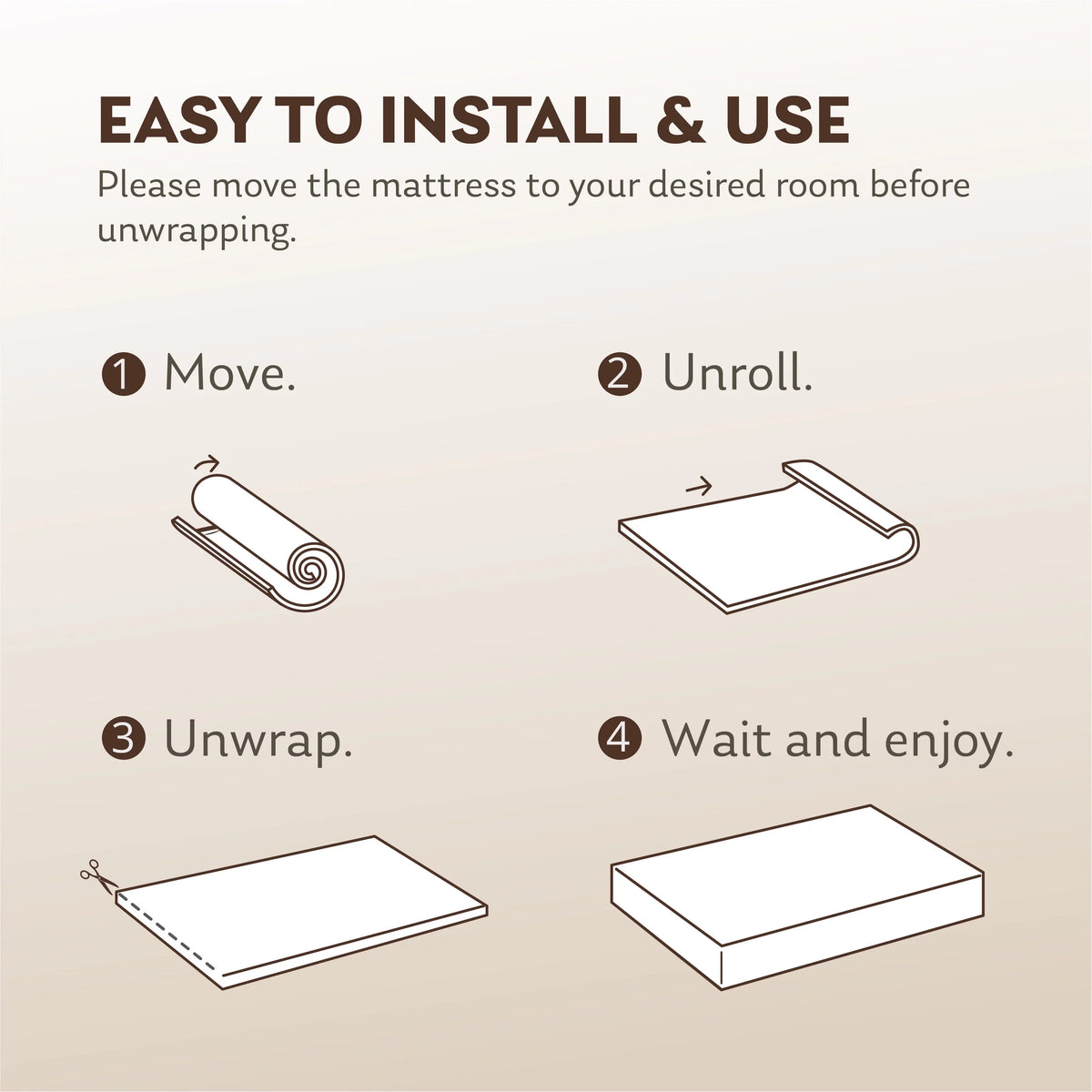 3 inch Twin Size Tri-Folding Memory Foam Mattress E59687