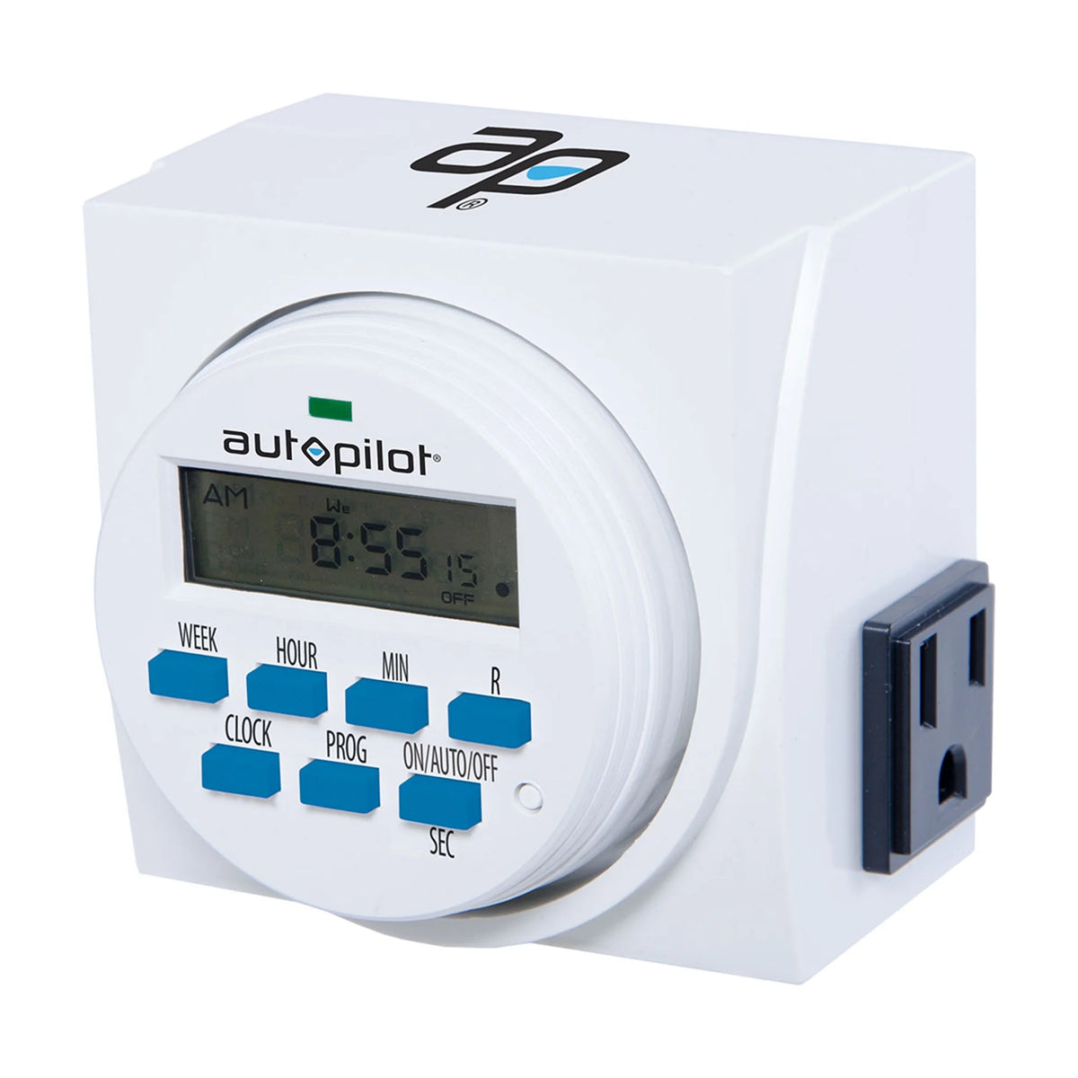 7 Day 8 Programs Dual Outlet Indoor Digital Programmable Timer V89509