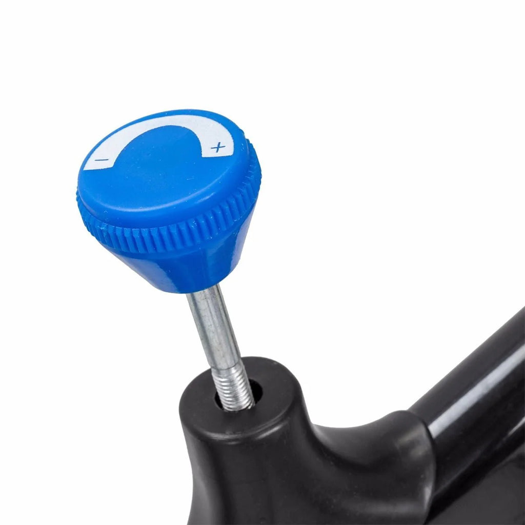 Blue Stationary Exercise Bike with Bottle Holder J675448