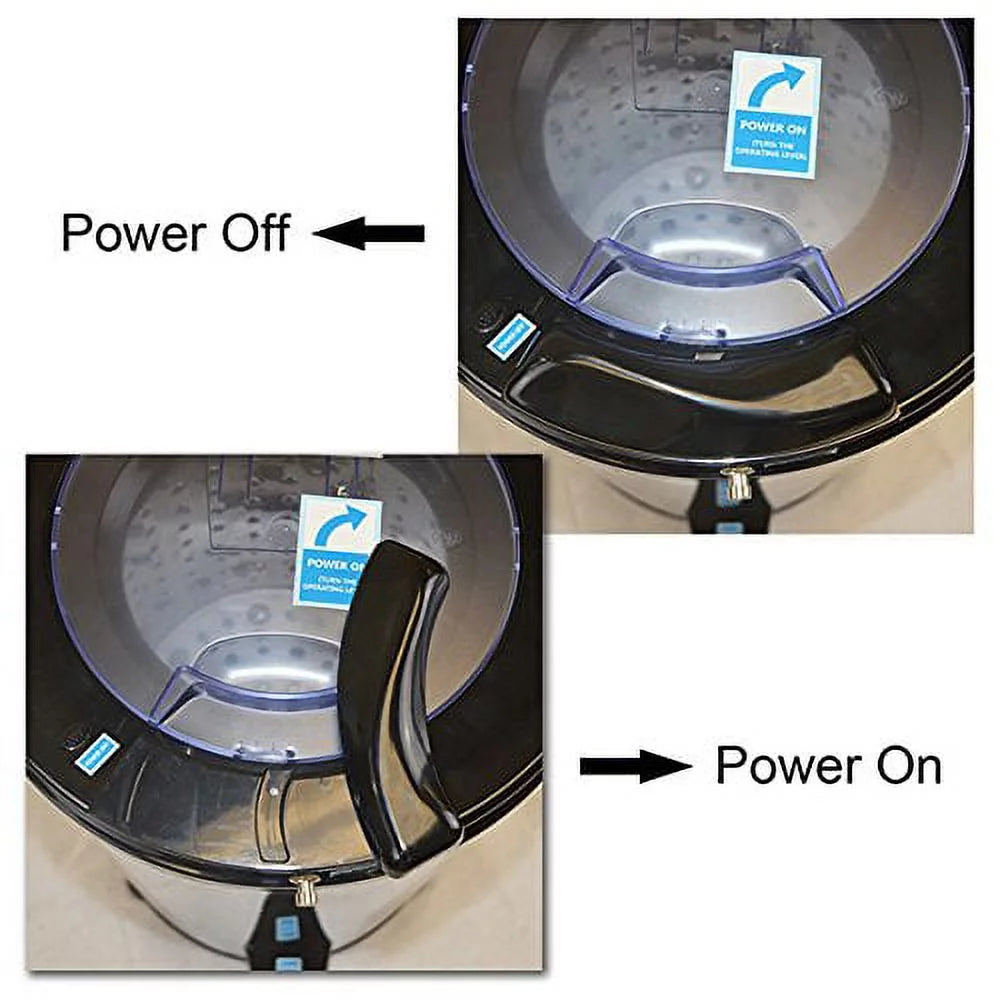 22lbs Portable Spin Dryer, Stainless Steel D319