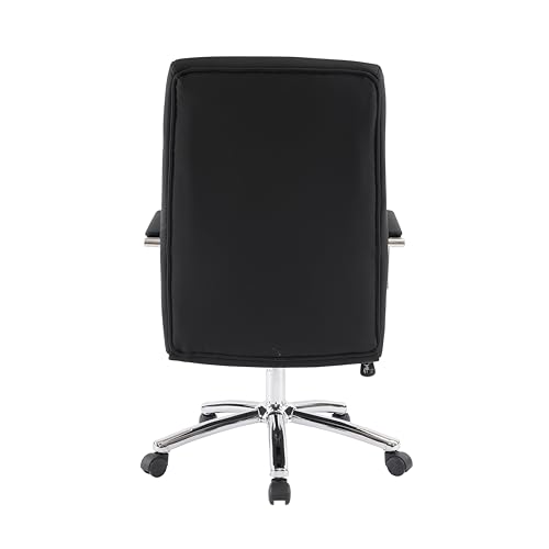 Faux Leather Adjustable Swivel Desk Chair with Gold Legs and Armrests L203235