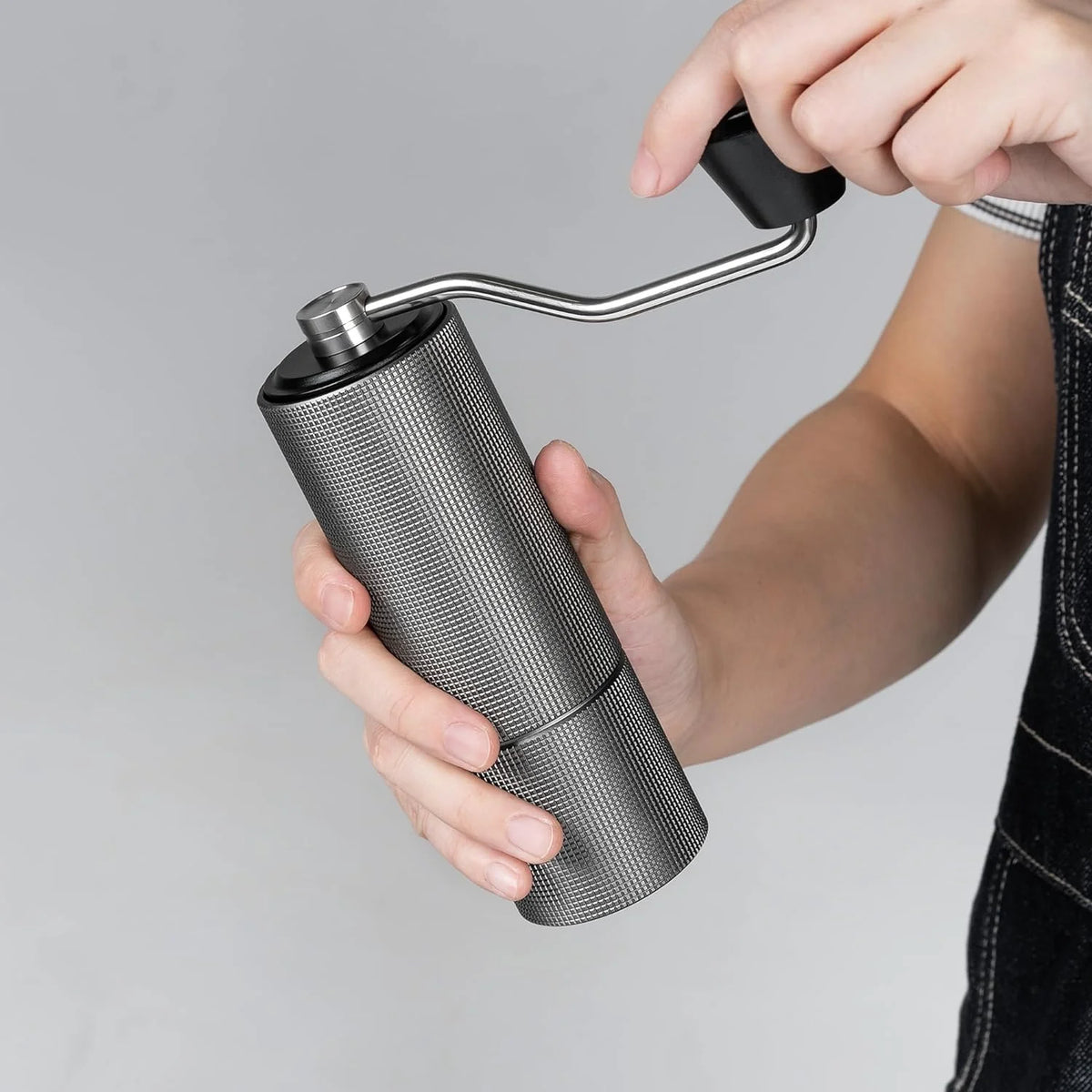 Manual Coffee Grinder with Adjustable Coarseness, 30g Stainless Steel Conical Burr J87584