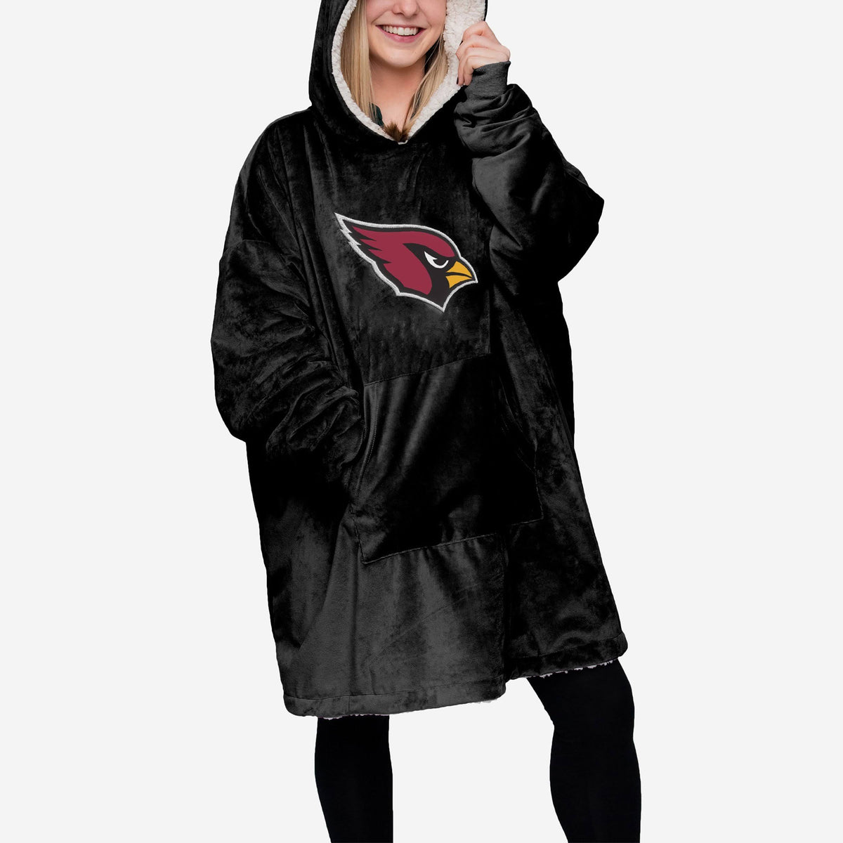 Black Reversible Sherpa Hoodie C97983
