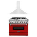 36 in. Gas Range and Range Hood Appliance Package V224