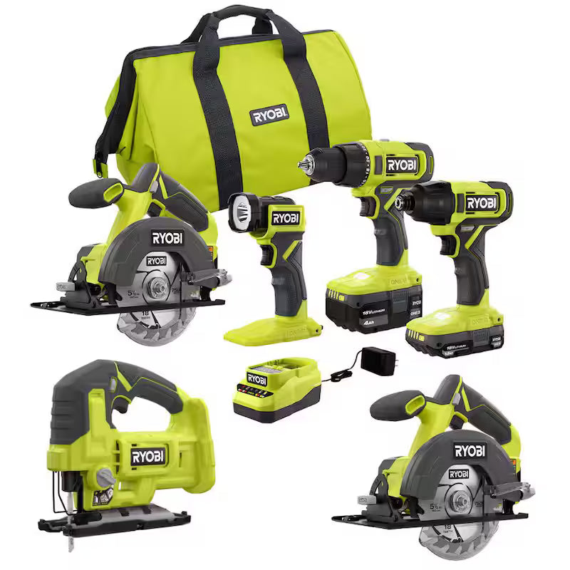18V Cordless 4-Tool Combo Kit with Battery and Charger S885552