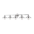 Polished Nickel 5 Light Vanity V4976