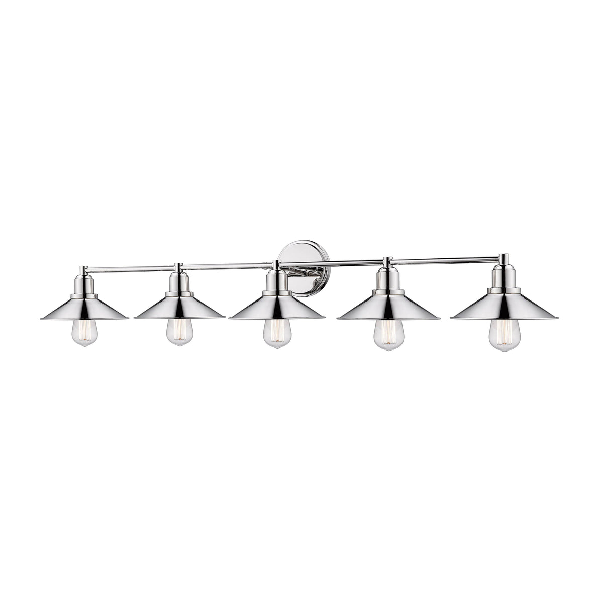 Polished Nickel 5 Light Vanity V4976