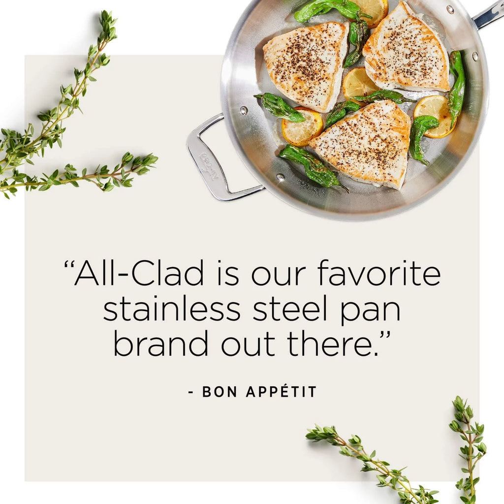 5-Ply Brushed Stainless Steel Cookware Set 14 Piece H3114