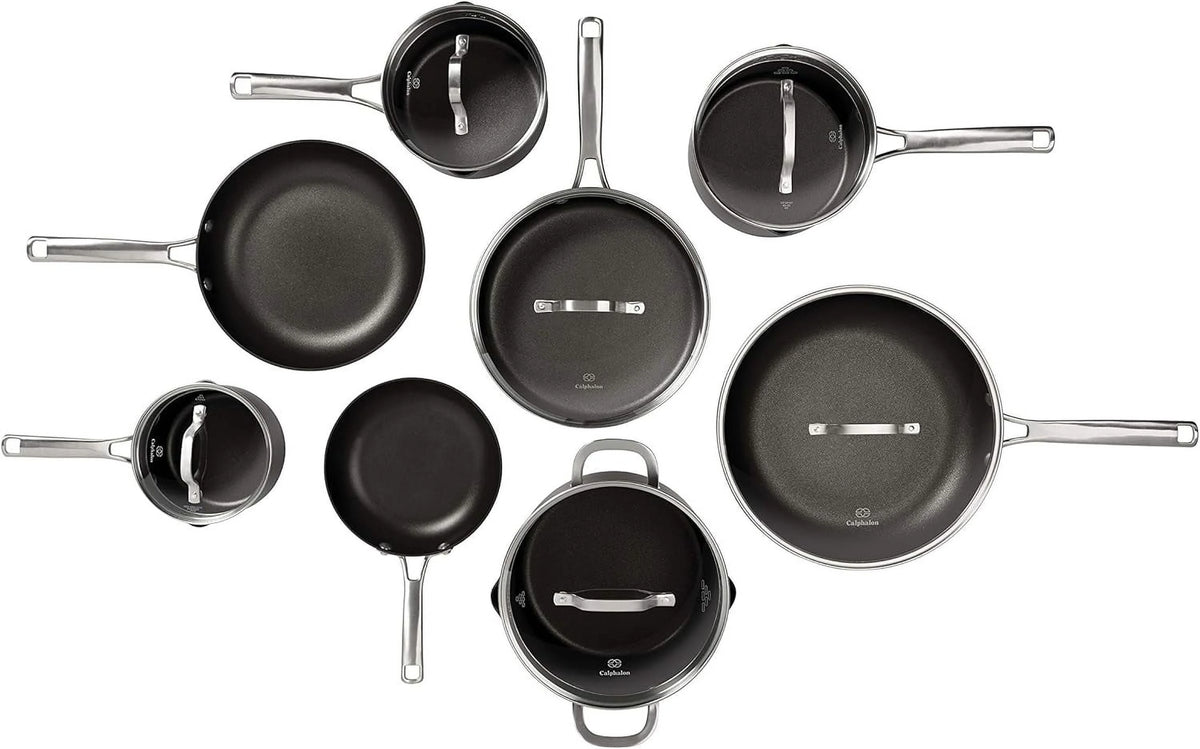 Nonstick Hard-Anodized 14-Piece Cookware Set C9879