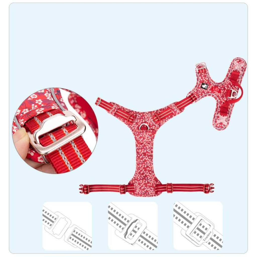 Floral Dog Harness E573