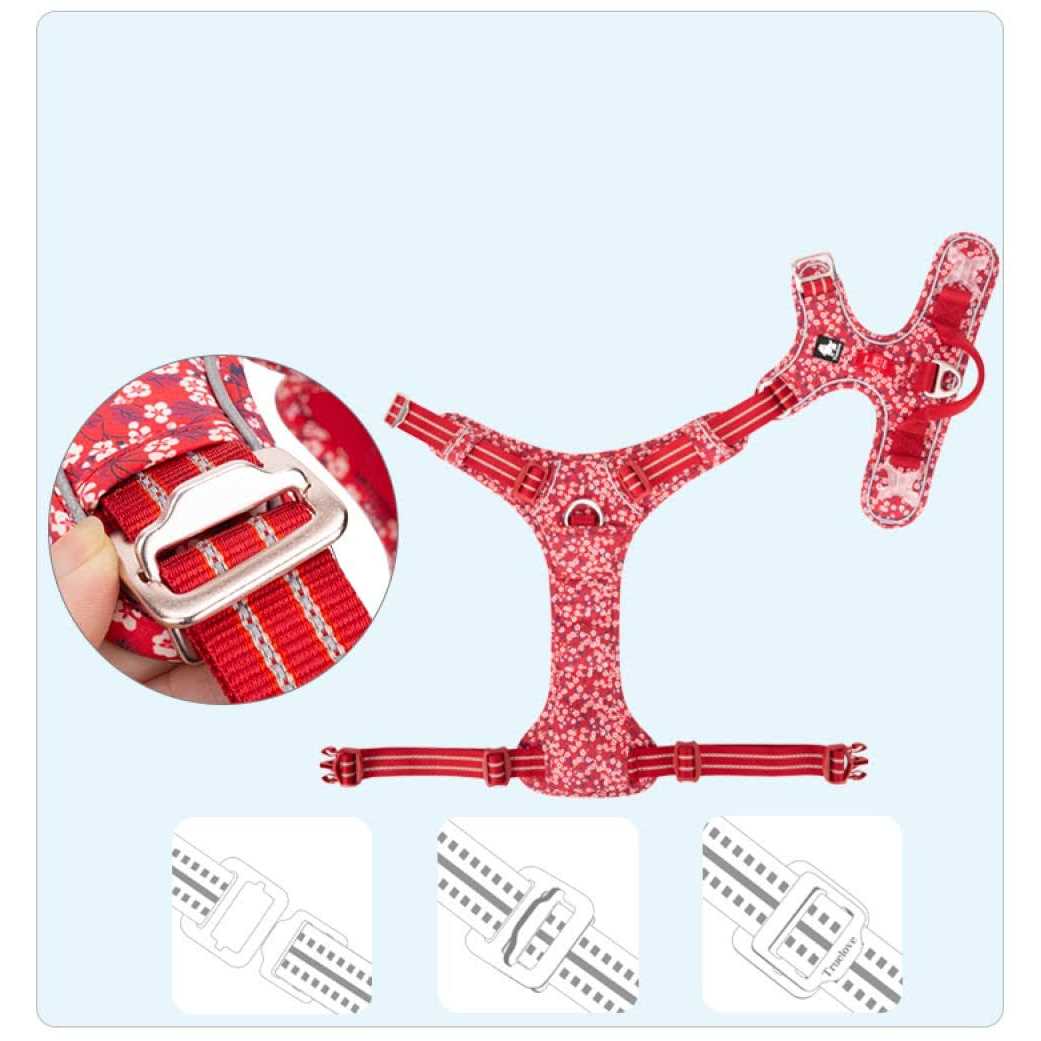 Floral Dog Harness E573